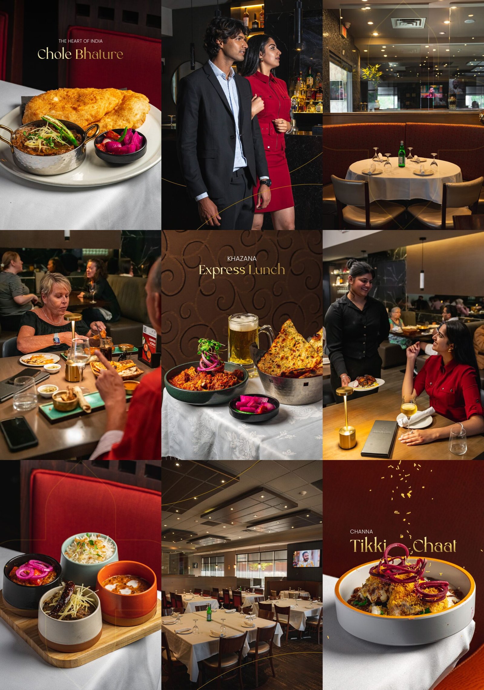 Khazana grid featuring the dining experience and event catering