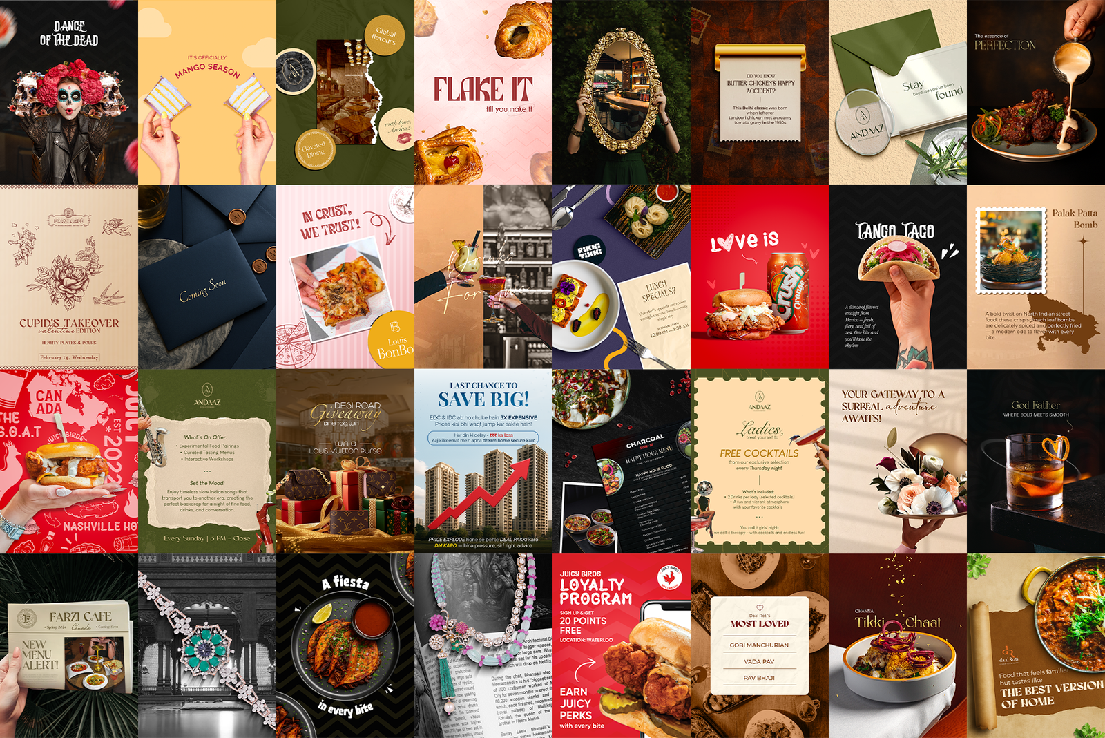 Khazana by Sanjeev Kapoor Instagram grid, full nine-post view