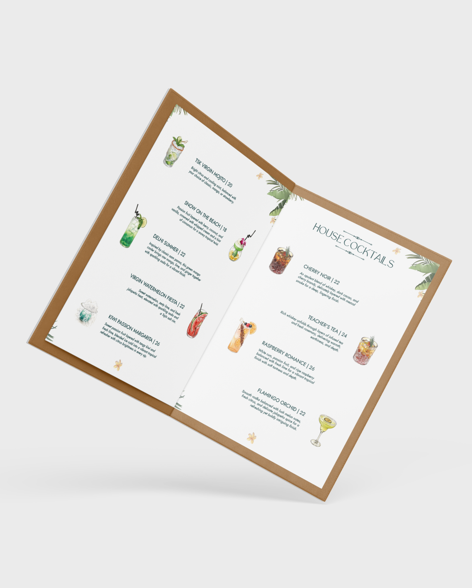 Restaurant menu designs